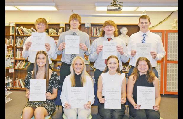 Eight New Members of AHS National Honor Society Chapter