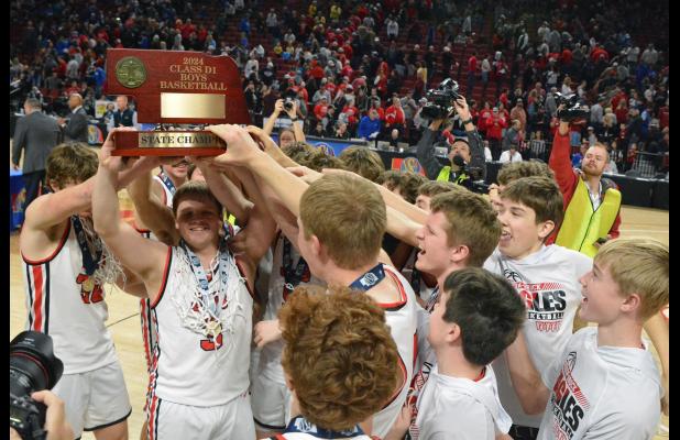 Done Twice and Done Perfect; Johnson-Brock Eagles Cap Off Undefeated Season With Second Straight D1 Boys State Basketball Title